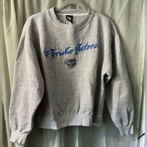 🐊 vintage University of Florida Gators gray Crew Neck Sweater size large